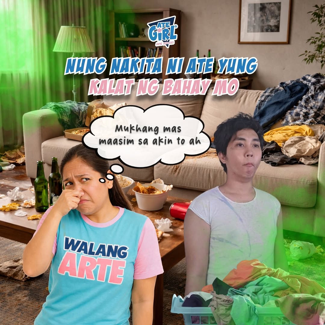 Bright, clean living room — results of Ate Girl home service